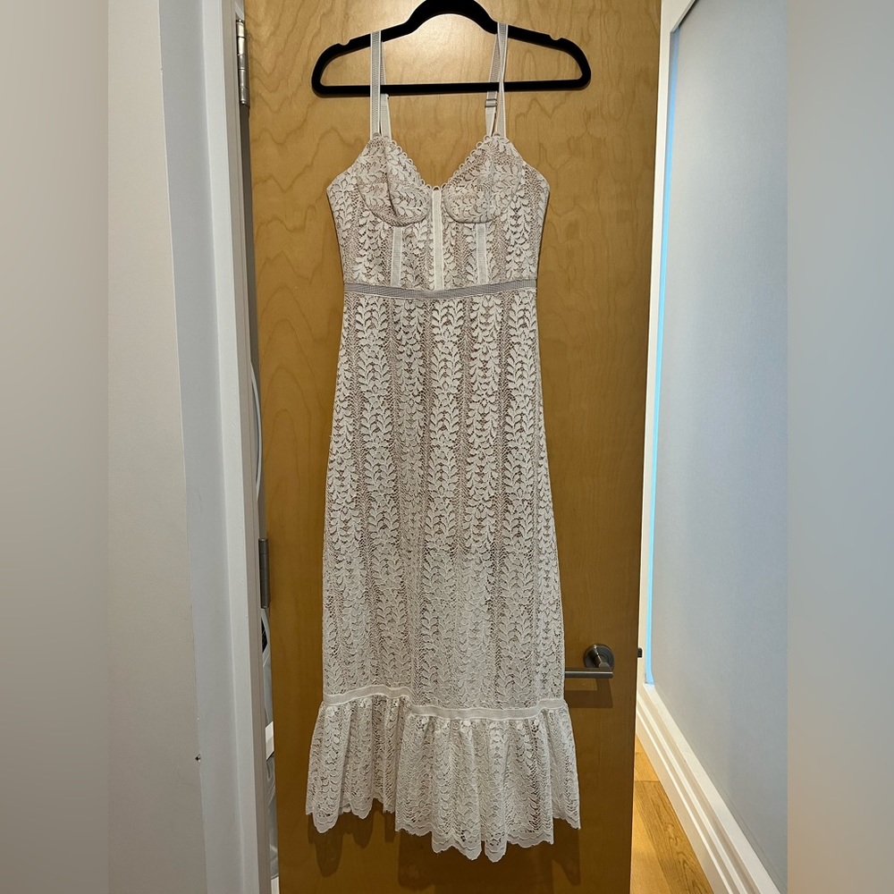 Allen Schwartz - Raine Bustier Dress - Color White - Size 4 - Perfect Condition
